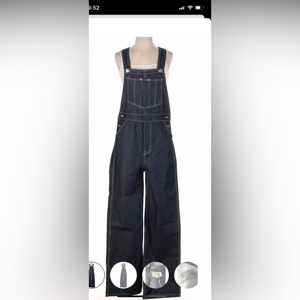 Eve Denim raw denim size 27 Olympia overalls